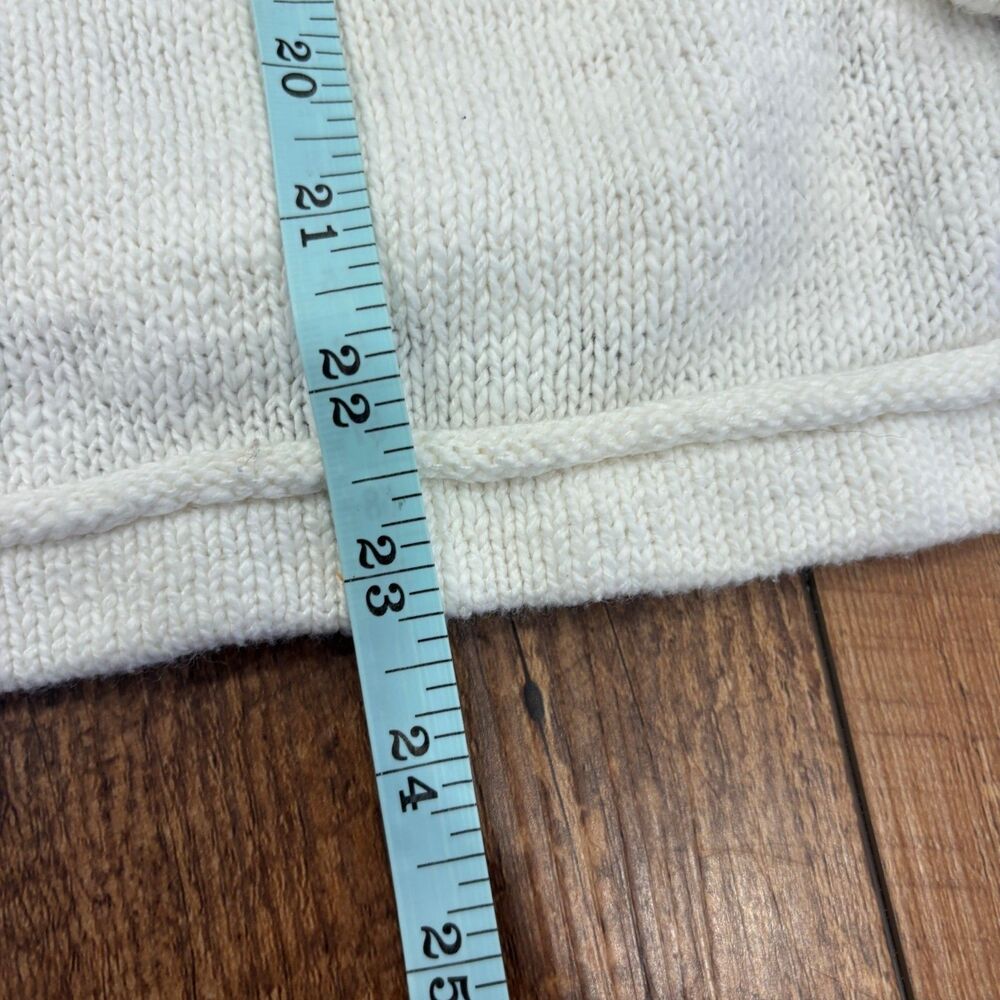 Lilly Pulitzer Weekend Sweater Women XS White Multicolor Spellout Cotton Blend - Picture 8 of 8